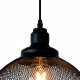 Mesh Ø280 lampa wisząca E27 43404/28/30 czarna